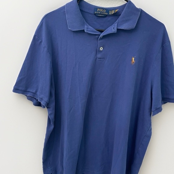 Polo Ralph Lauren Other - Polo Ralph Lauren Mens Classic Fit Short Sleeve Cotton Polo Shirt Blue XL